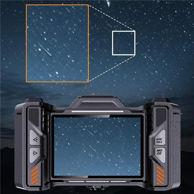 NVC600 4K Digital Camera 70MP 50X Digital Zoom Anti-Shake WiFi Camera with 64G TF Card LED Fill Light